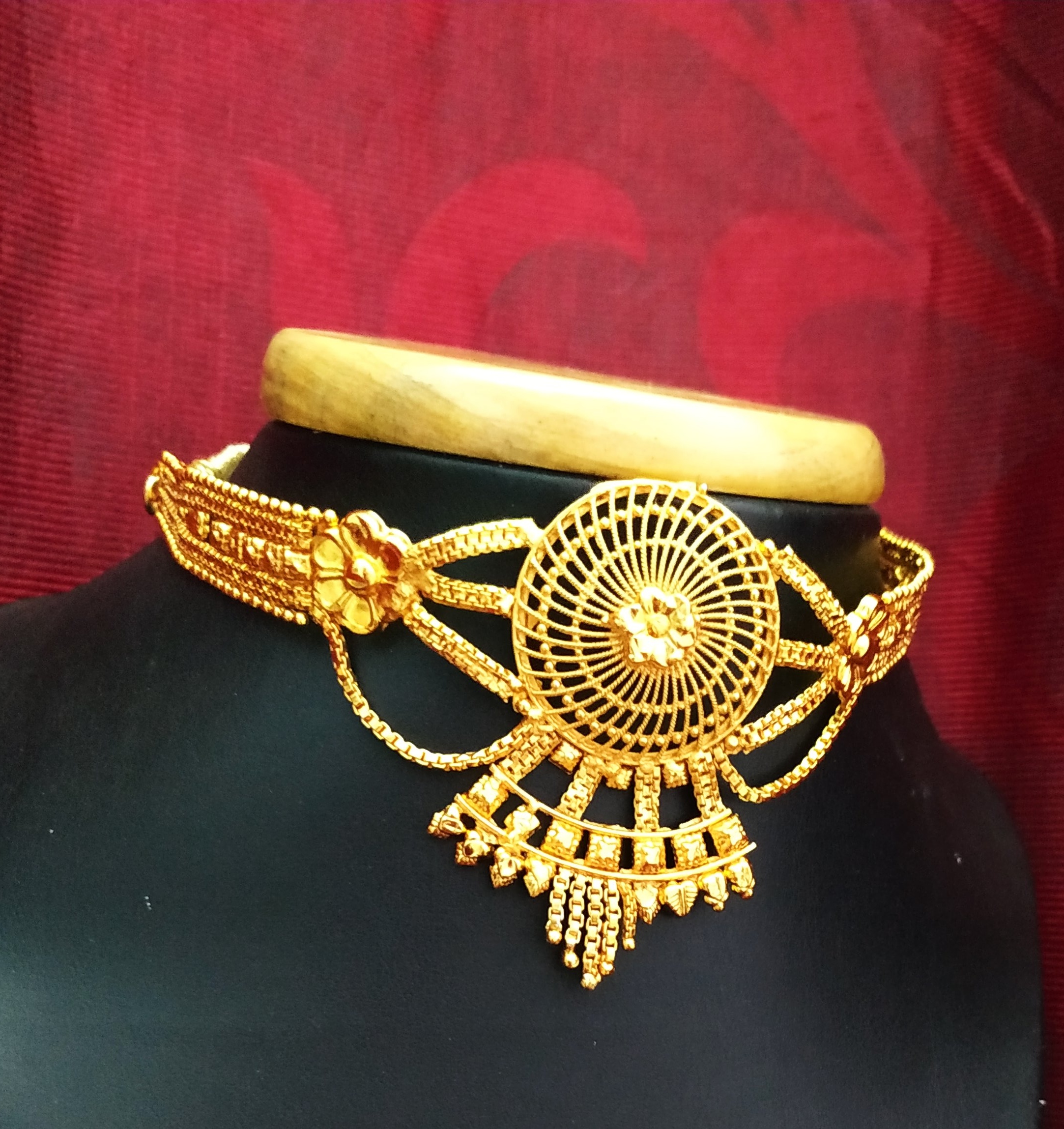 One Gram Gold Plated Bridal Chik