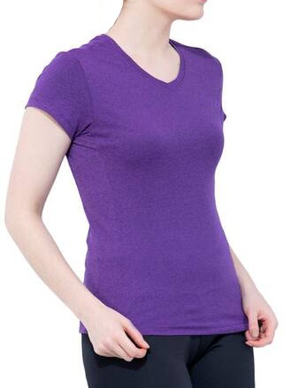 Stoc Women Purple Sports T-Shirt