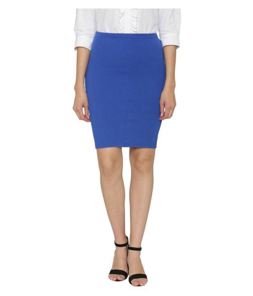 Stoc Women Blue Skirt