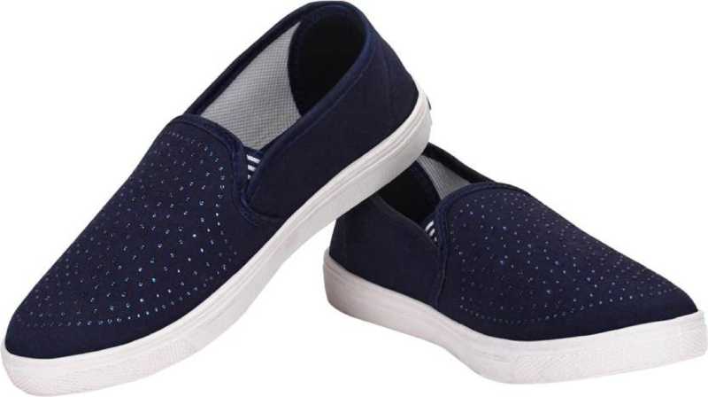 Stoc Blue Loafers For Women