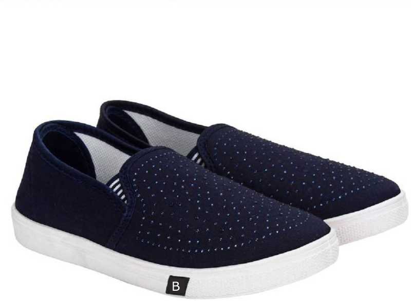 Stoc Blue Loafers For Women