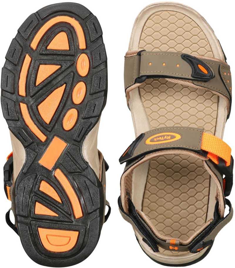 Stylish Men Brown Orange Sandals