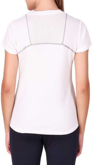Stoc Women White Sports T-Shirt