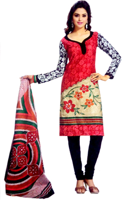 Stoc Bazzar Cotton Printed Salwar Suit Dupatta Material  (Un-stitched)