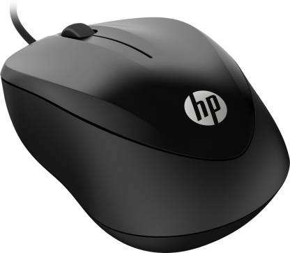 HP 1000 Wired Optical Mouse  (USB 3.0, USB 2.0, Black)