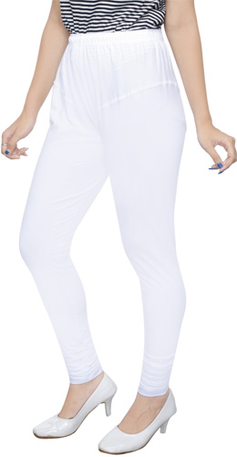 White Churidar Leggings