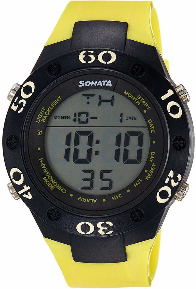 Sonata Digital Watch NH77035PP03 For Men
