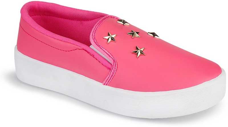 Stoc Pink Loafers For Women