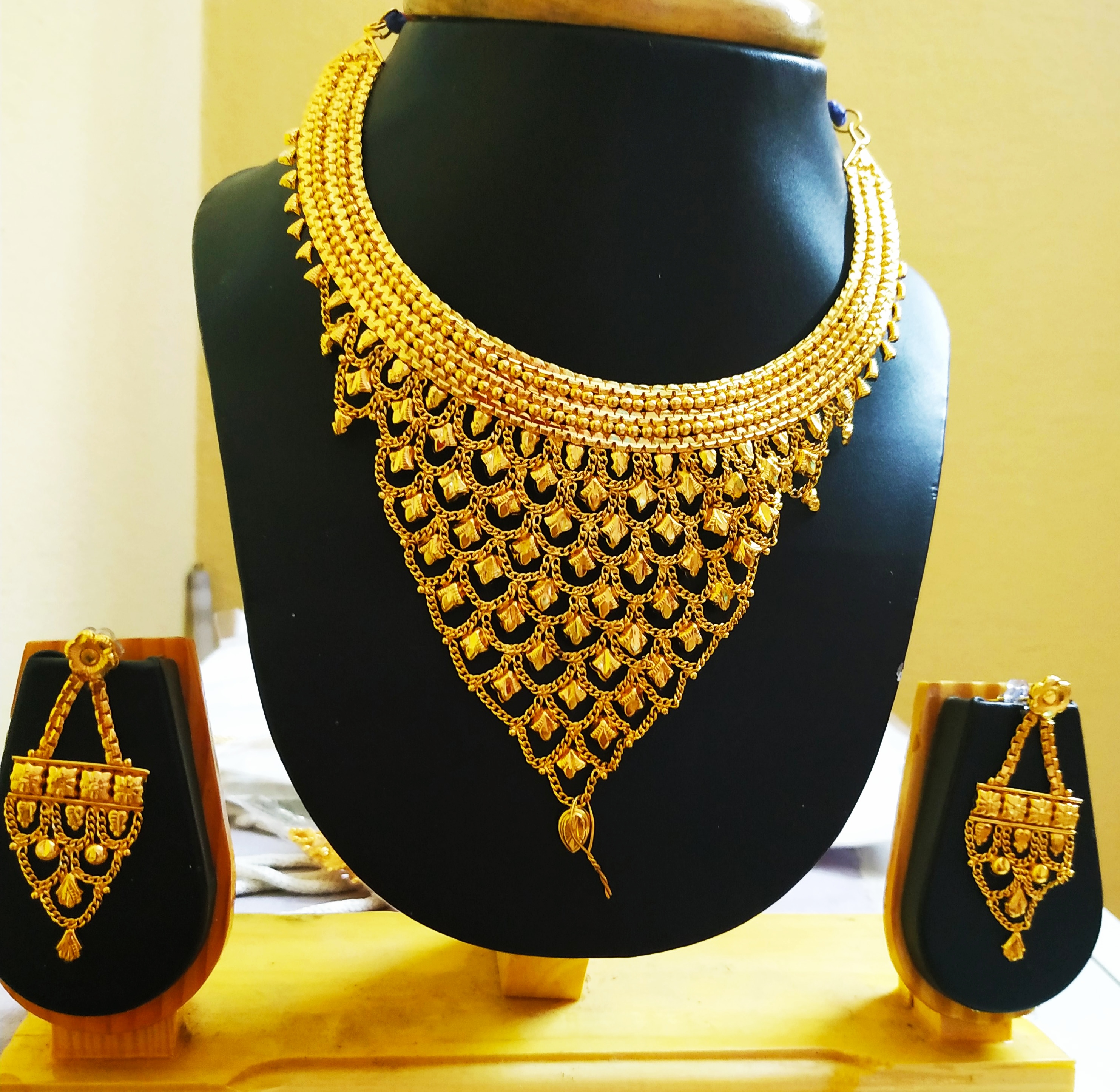 Traditional Ethnic One Gram Gold Plated Necklace Set