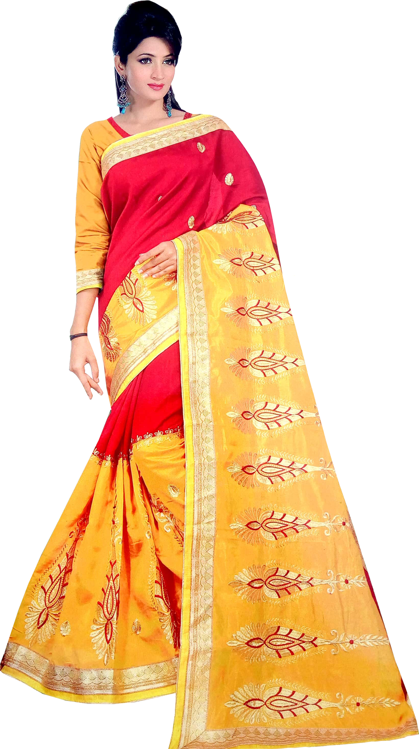 Embroidered Synthetic fancy saree